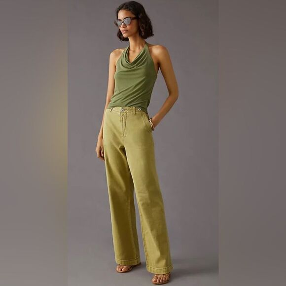 Anthropologie Pilcro Slouchy Chino Pants Size 30 - Picture 1 of 7